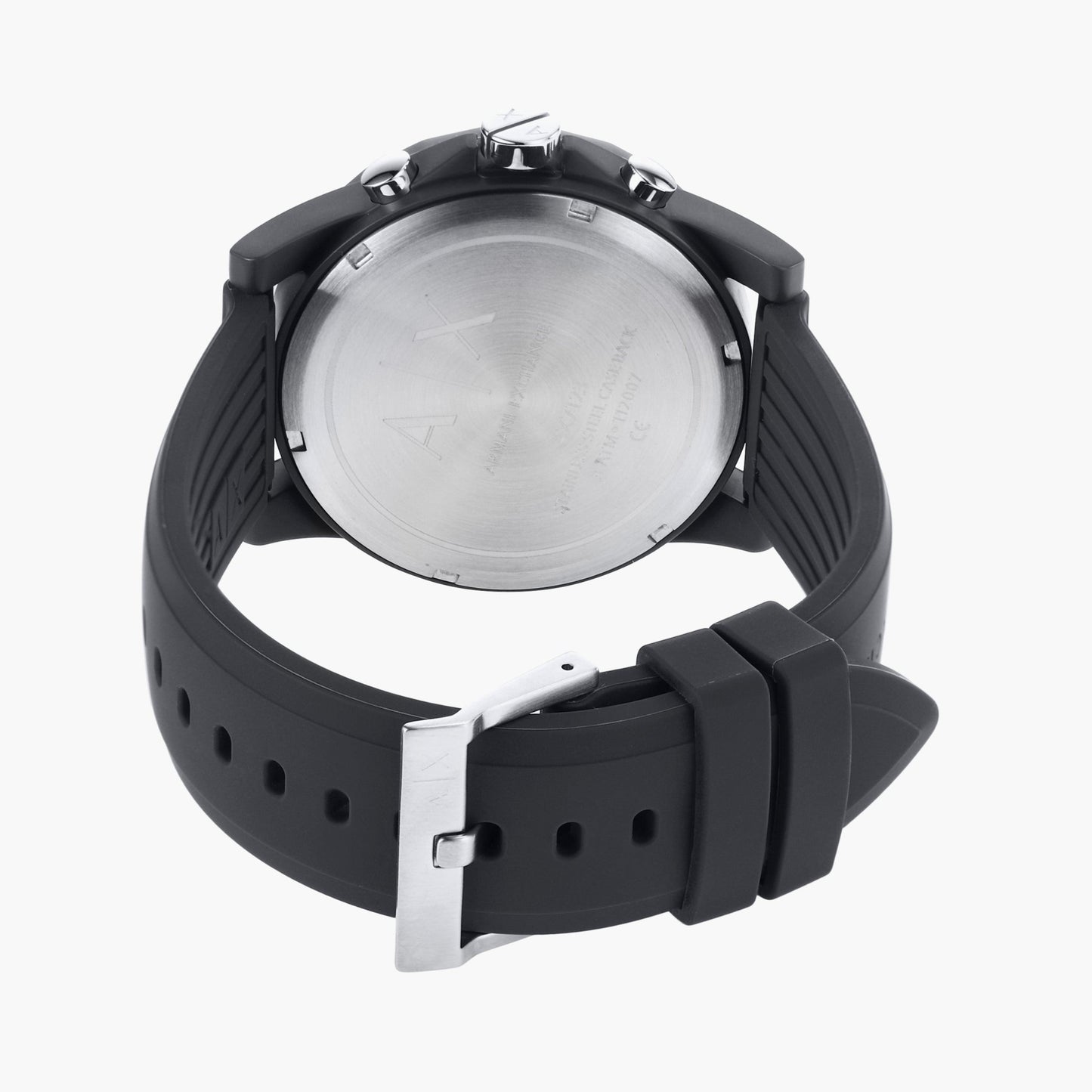 Armani Exchange Outerbanks AX7123 Men's Chronograph Watch – Grey Dial with Grey Silicone Strap