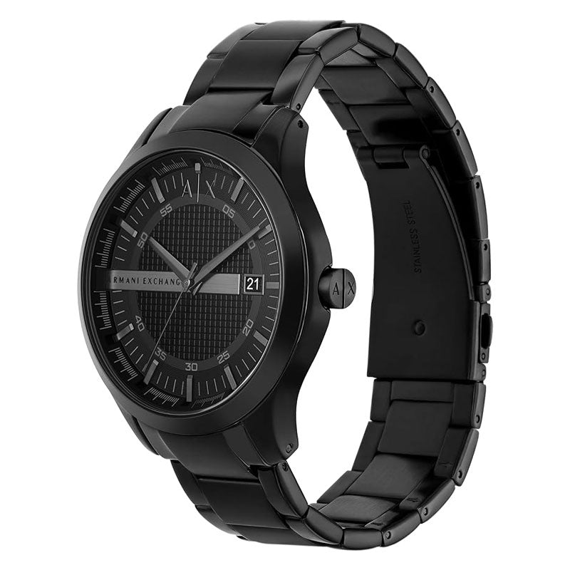 Armani Exchange Hampton AX2104 Men's Chronograph – Black Dial with Black Stainless Steel Strap
