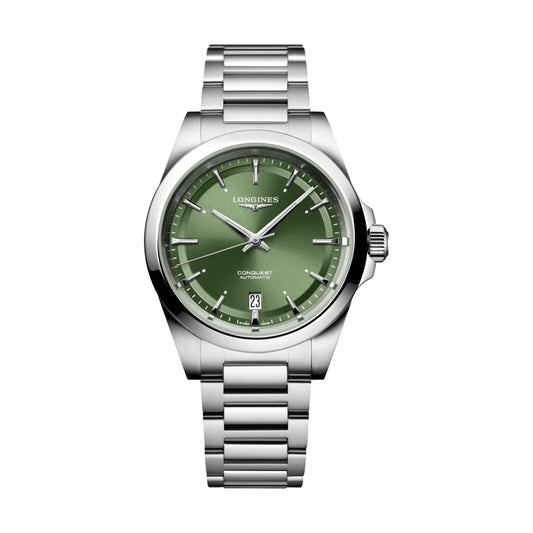 longines Conquest 38mm - Green on Bracelet
