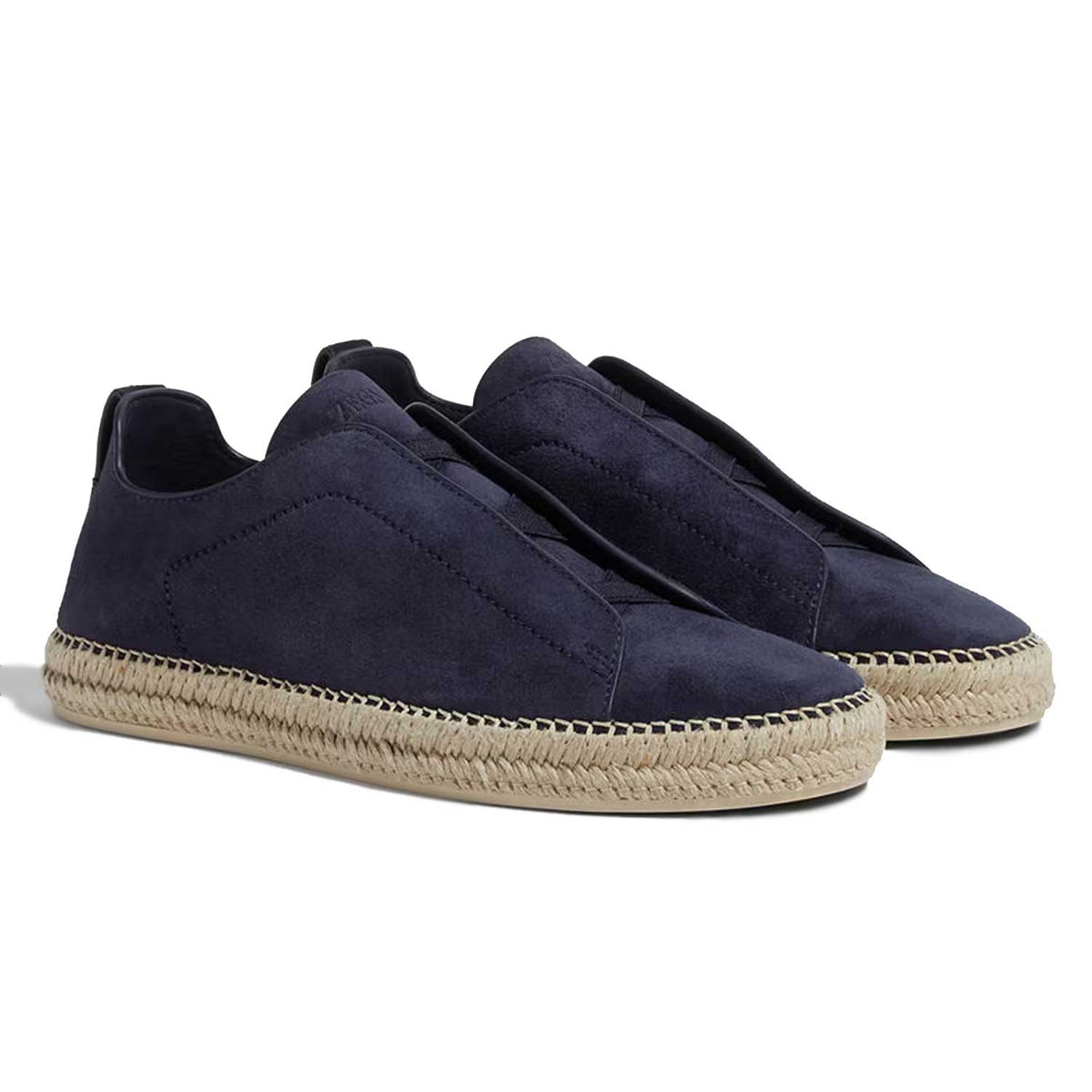 Suede Triple Stitch Espadrille