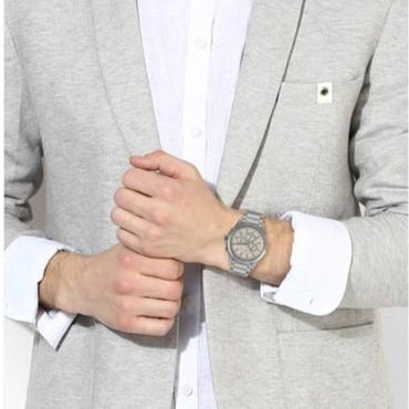 Armani Exchange Drexler AX2603 Men's Chronograph Watch – Grey Dial with Stainless Steel Bracelet