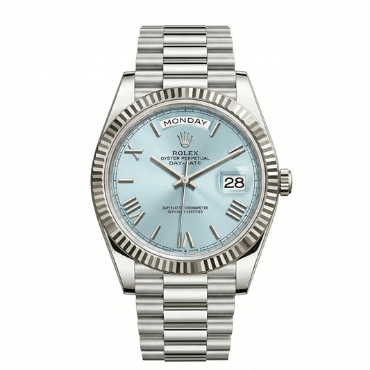 Rolex Day-Date 228236 Platinum Ice Blue