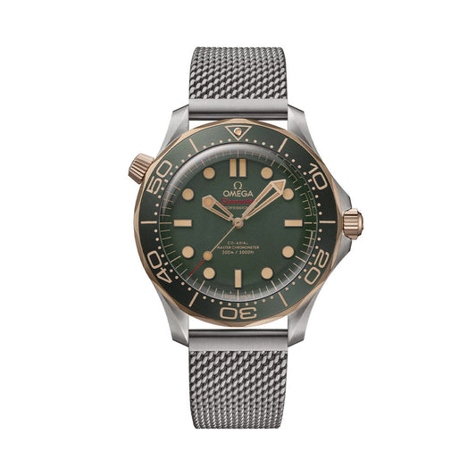 OMEGA Seamaster Diver 300M Titanium and Bronze Gold 42mm - Green on Bracelet