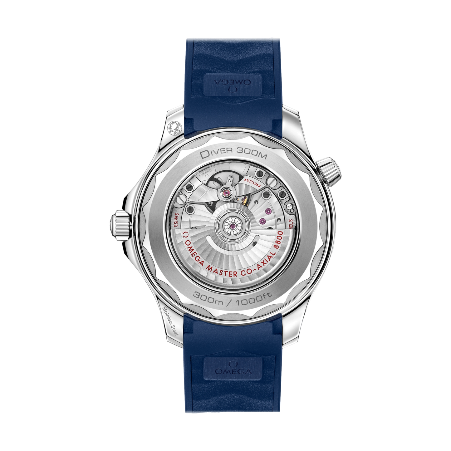 OMEGA Seamaster Diver 300M 42mm - Grey Dial w/ Blue Bezel on Rubber Strap